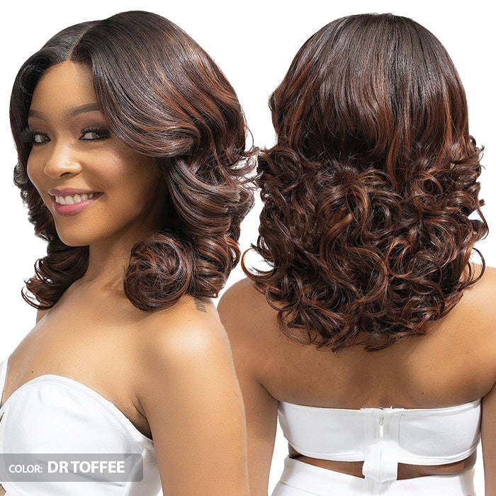 Janet Collection Melt Glueless 100% Human Hair Blend HD 360 Lace 13x6 Front Wig - TIVA Alexwigs