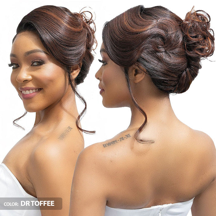 Janet Collection Melt Glueless 100% Human Hair Blend HD 360 Lace 13x6 Front Wig - TIVA Alexwigs