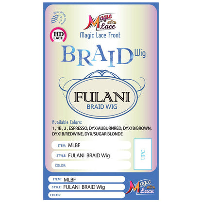 Chade Fulani Braid Magic HD Lace Front Wig - MLBF02 Alexwigs