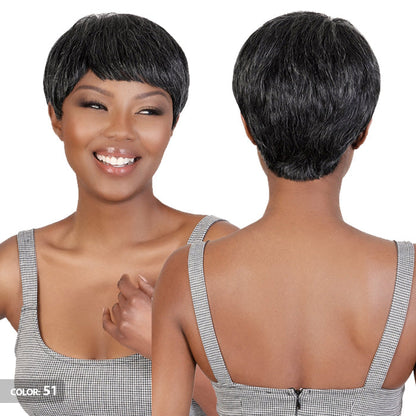 Silver Collection by Motown Tress 100% Human Hair Full Wig - SVH.JUJU Alexwigs