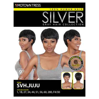 Silver Collection by Motown Tress 100% Human Hair Full Wig - SVH.JUJU Alexwigs