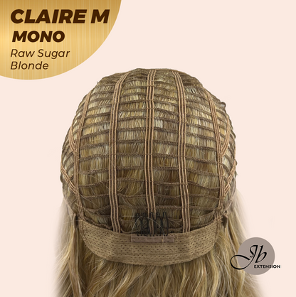 [PRE-ORDER] HOT OF SEASON - CLAIRE MONO RAW SUGAR BLONDE Partial Monofilament Wig 22 Inches Raw Sugar Blonde Partial Mono Lace Glueless Wig CLAIRE MONO RAW SUGAR BLONDE【BENDY EAR TABS】 Alexwigs