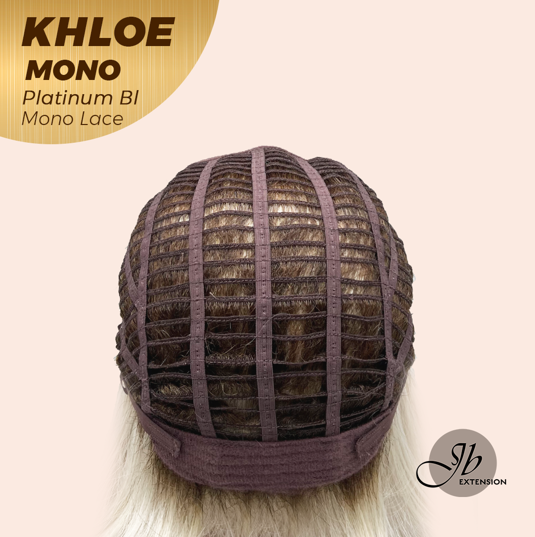 [PRE-ORDER] JBEXTENSION KHLOE MONO 6X5 Full Monofilament Hand Tied Top Wig 12 Inches Bob Cut Platinum Blonde Mono Lace Handmade Futura Fiber Wig With Anti-slip Silicone Strips Glueless Wig KHLOE MONO PLATINUM BLONDE【BENDY EAR TABS】 Alexwigs