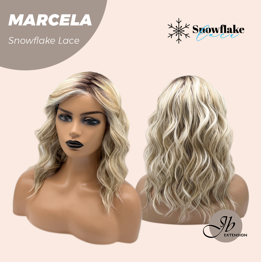 [PRE-ORDER] JBEXTENSION 15 Inches Blonde Pre-Cut Side Part Snowflake Lace Frontlace Glueless Wig MARCELA【BENDY EAR TABS】 Alexwigs