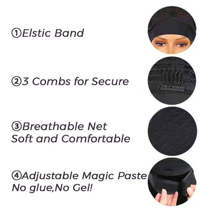 JBEXTENSION 24 Inches Long Curly Hair Brown Highlight Headband Wig SPIKE WAVE HAIR - BROWN HIGHLIGHT Alexwigs