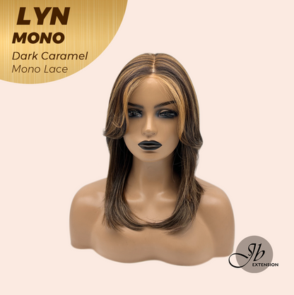 [PRE-ORDER] JBEXTENSION LYN DARK MONO Partial Monofilament Wig 17 Inches Dark Caramel Partial Mono Lace Glueless Wig LYN MONO DARK CARAMEL【BENDY EAR TABS】 Alexwigs