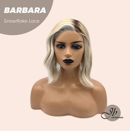 [PRE-ORDER] JBEXTENSION 12 Inches Blonde Curly Pre-Cut Side Part Snowflake Lace Frontlace Glueless Wig BARBARA【BENDY EAR TABS】 Alexwigs