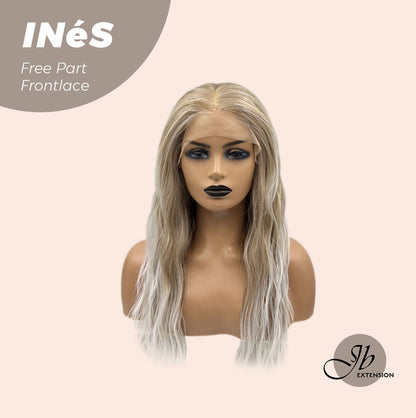 JBEXTENSION 22 Inches Peach Blonde Body Wave Pre-Cut Free Part Frontlae Glueless Wig INéS Alexwigs
