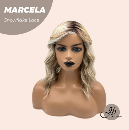 [PRE-ORDER] JBEXTENSION 15 Inches Blonde Pre-Cut Side Part Snowflake Lace Frontlace Glueless Wig MARCELA【BENDY EAR TABS】 Alexwigs