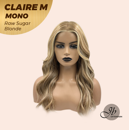 [PRE-ORDER] HOT OF SEASON - CLAIRE MONO RAW SUGAR BLONDE Partial Monofilament Wig 22 Inches Raw Sugar Blonde Partial Mono Lace Glueless Wig CLAIRE MONO RAW SUGAR BLONDE【BENDY EAR TABS】 Alexwigs