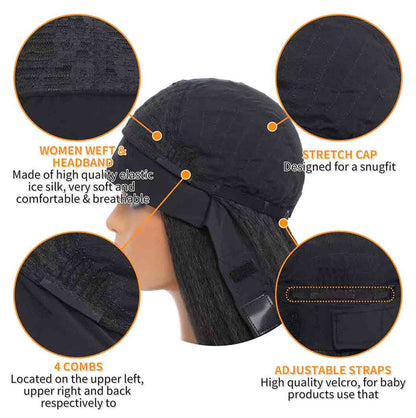 JBEXTENSION 24 Inches Long Curly Hair Blonde Headband Wig SPIKE WAVE HAIR - BLONDE Alexwigs