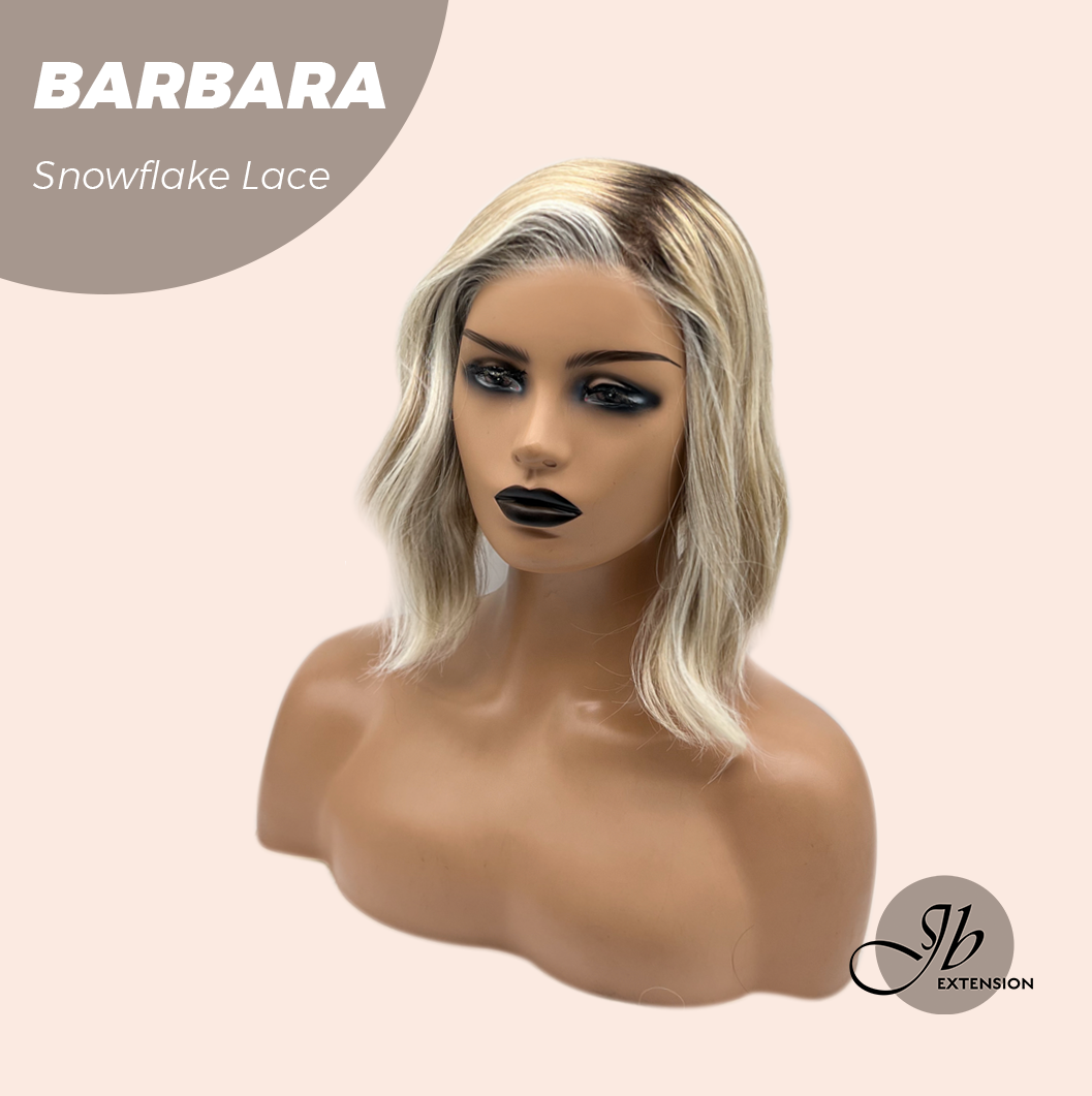 [PRE-ORDER] JBEXTENSION 12 Inches Blonde Curly Pre-Cut Side Part Snowflake Lace Frontlace Glueless Wig BARBARA【BENDY EAR TABS】 Alexwigs