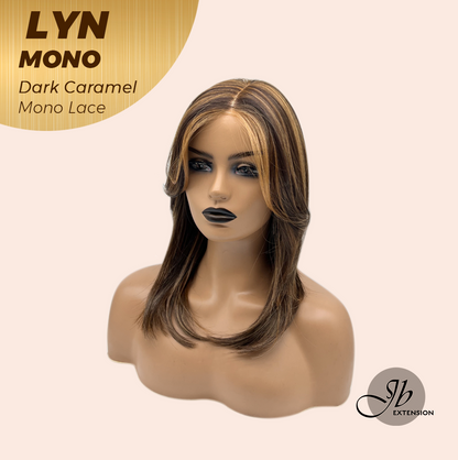 [PRE-ORDER] JBEXTENSION LYN DARK MONO Partial Monofilament Wig 17 Inches Dark Caramel Partial Mono Lace Glueless Wig LYN MONO DARK CARAMEL【BENDY EAR TABS】 Alexwigs