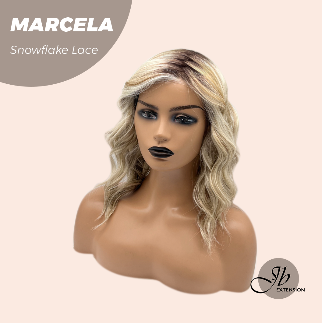 [PRE-ORDER] JBEXTENSION 15 Inches Blonde Pre-Cut Side Part Snowflake Lace Frontlace Glueless Wig MARCELA【BENDY EAR TABS】 Alexwigs