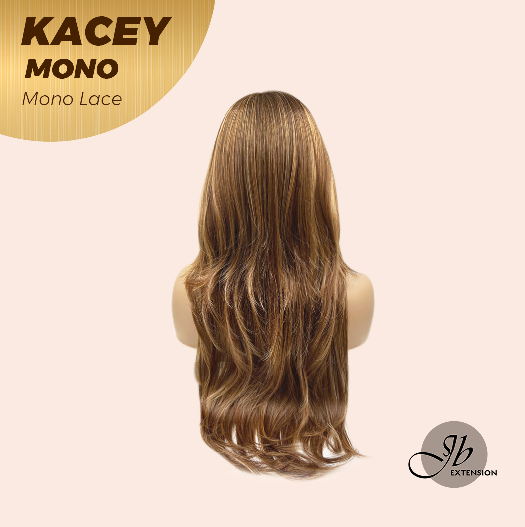 [PRE-ORDER] HOT OF SEASON - KACEY MONO Monofilament Handmade Wig 6X5 Full Monofilament Hand Tied Top Wig 27 Inches Copper Mono Lace Wig With Anti-slip Silicone Strips Glueless Wig KACEY MONO【BENDY EAR TABS】 Alexwigs