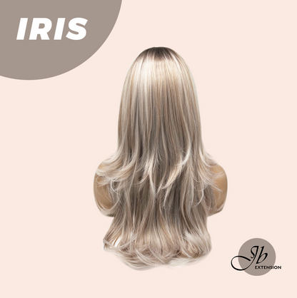JBEXTENSION 22 Inches Curly Pinkish Blonde Highlight Wig IRIS Alexwigs