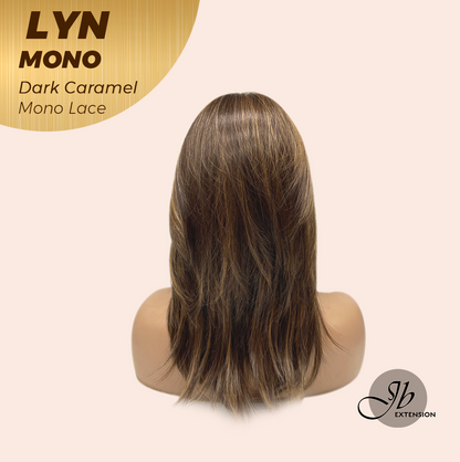 [PRE-ORDER] JBEXTENSION LYN DARK MONO Partial Monofilament Wig 17 Inches Dark Caramel Partial Mono Lace Glueless Wig LYN MONO DARK CARAMEL【BENDY EAR TABS】 Alexwigs