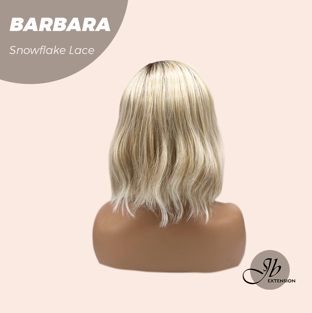 [PRE-ORDER] JBEXTENSION 12 Inches Blonde Curly Pre-Cut Side Part Snowflake Lace Frontlace Glueless Wig BARBARA【BENDY EAR TABS】 Alexwigs