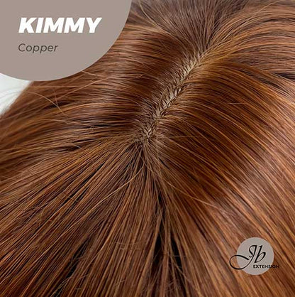 JBEXTENSION 24 Inches Copper Body Wave With Bangs Wig KIMMY COPPER Alexwigs
