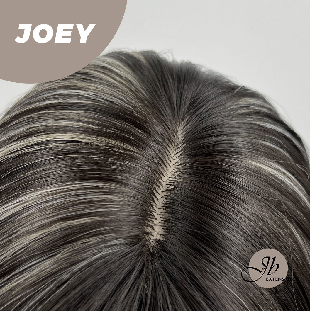 JBEXTENSION 20 Inches Wolf Cut Black With Pink Silver Highlight Wig JOEY Alexwigs