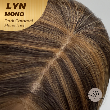[PRE-ORDER] JBEXTENSION LYN DARK MONO Partial Monofilament Wig 17 Inches Dark Caramel Partial Mono Lace Glueless Wig LYN MONO DARK CARAMEL【BENDY EAR TABS】 Alexwigs