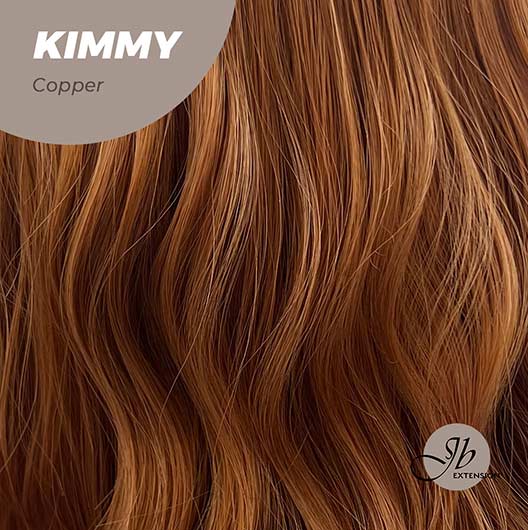 JBEXTENSION 24 Inches Copper Body Wave With Bangs Wig KIMMY COPPER Alexwigs