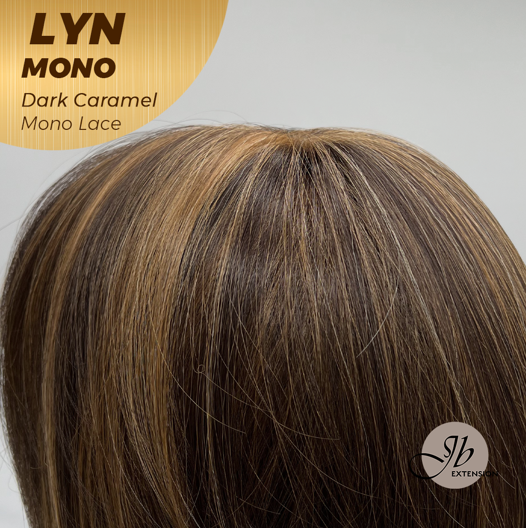 [PRE-ORDER] JBEXTENSION LYN DARK MONO Partial Monofilament Wig 17 Inches Dark Caramel Partial Mono Lace Glueless Wig LYN MONO DARK CARAMEL【BENDY EAR TABS】 Alexwigs