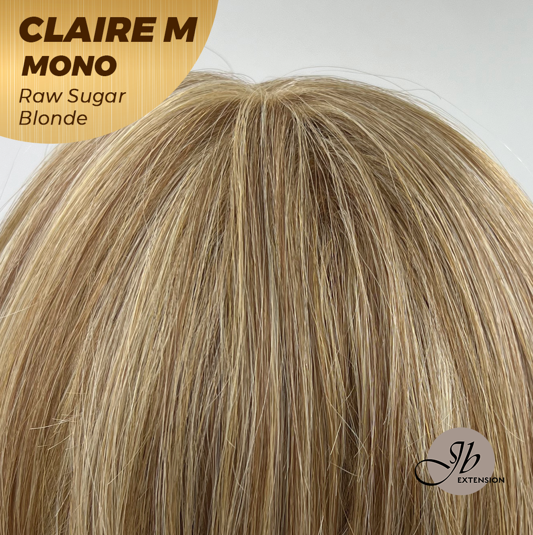 [PRE-ORDER] JBEXTENSION CLAIRE MONO RAW SUGAR BLONDE Partial Monofilament Wig 22 Inches Raw Sugar Blonde Partial Mono Lace Glueless Wig CLAIRE MONO RAW SUGAR BLONDE【BENDY EAR TABS】 Alexwigs