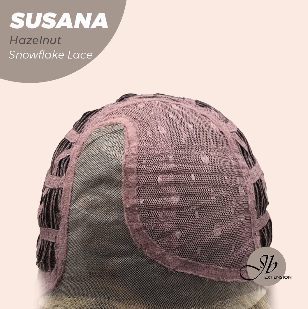 [PRE-ORDER] JBEXTENSION 9 Inches Hazelnut Pre-Cut Side Part Snowflake Lace Frontlace Glueless Wig SUSANA HAZELNUT【BENDY EAR TABS】 Alexwigs