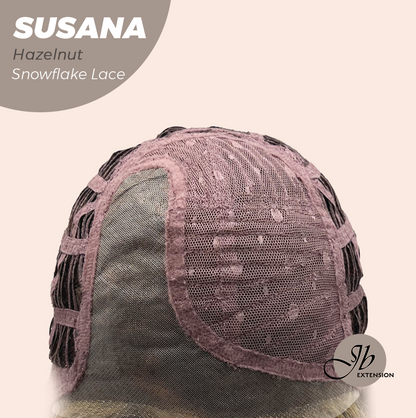 [PRE-ORDER] JBEXTENSION 9 Inches Hazelnut Pre-Cut Side Part Snowflake Lace Frontlace Glueless Wig SUSANA HAZELNUT【BENDY EAR TABS】 Alexwigs