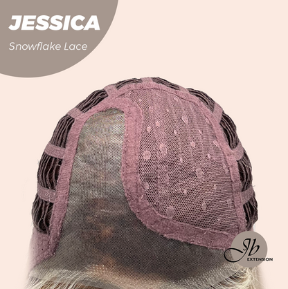 [PRE-ORDER] JBEXTENSION 16 Inches Mix Blonde Curly Pre-Cut Side Part Snowflake Lace Frontlace Glueless Wig JESSICA【BENDY EAR TABS】 Alexwigs