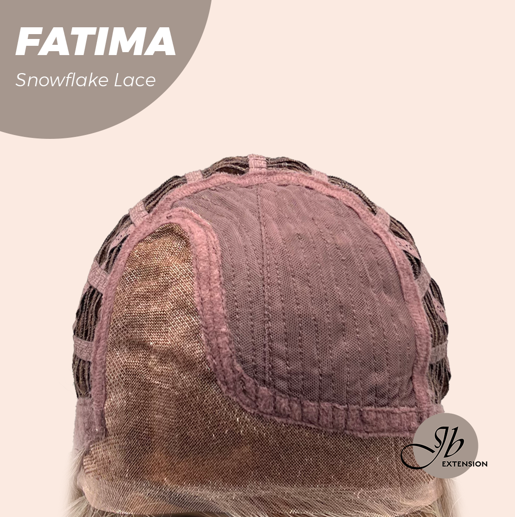 [PRE-ORDER] JBEXTENSION 12 Inches Blonde Curly Pre-Cut Side Part Snowflake Lace Frontlace Glueless Wig FATIMA SNOWFLAKE【BENDY EAR TABS】- M/L Alexwigs