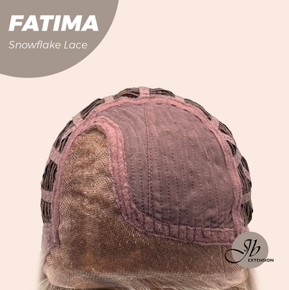 [PRE-ORDER] JBEXTENSION 12 Inches Blonde Curly Pre-Cut Side Part Snowflake Lace Frontlace Glueless Wig FATIMA SNOWFLAKE【BENDY EAR TABS】- M/L Alexwigs