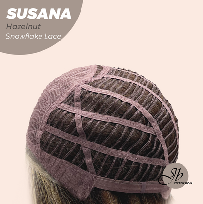 [PRE-ORDER] JBEXTENSION 9 Inches Hazelnut Pre-Cut Side Part Snowflake Lace Frontlace Glueless Wig SUSANA HAZELNUT【BENDY EAR TABS】 Alexwigs