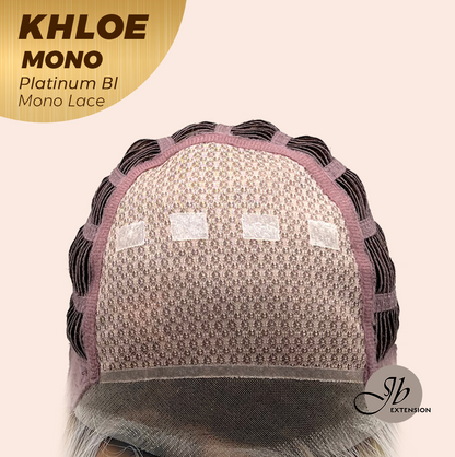 [PRE-ORDER] JBEXTENSION KHLOE MONO 6X5 Full Monofilament Hand Tied Top Wig 12 Inches Bob Cut Platinum Blonde Mono Lace Handmade Futura Fiber Wig With Anti-slip Silicone Strips Glueless Wig KHLOE MONO PLATINUM BLONDE【BENDY EAR TABS】 Alexwigs