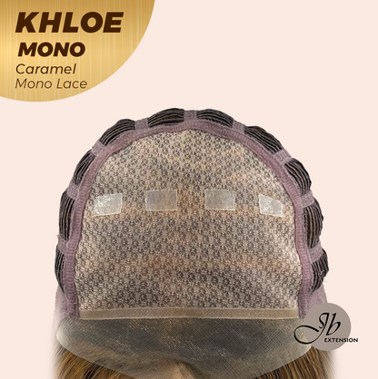 [PRE-ORDER] JBEXTENSION KHLOE MONO CARAMEL Monofilament Handmade Wig 6X5 Full Monofilament Hand Tied Top Wig 12 Inches Bob Cut Caramel Mono Lace Handmade Futura Fiber Wig With Anti-slip Silicone Strips Glueless Wig KHLOE MONO CARAMEL【BENDY EAR TABS】