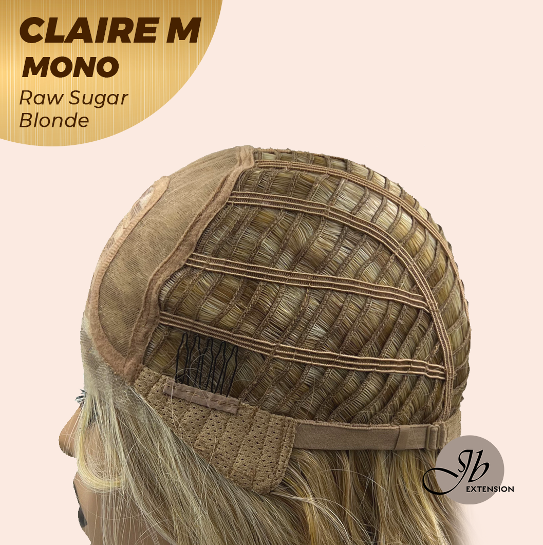 [PRE-ORDER] JBEXTENSION CLAIRE MONO RAW SUGAR BLONDE Partial Monofilament Wig 22 Inches Raw Sugar Blonde Partial Mono Lace Glueless Wig CLAIRE MONO RAW SUGAR BLONDE【BENDY EAR TABS】 Alexwigs