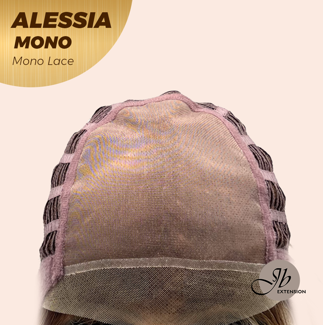 [PRE-ORDER] JBEXTENSION ALESSIA MONO Monofilament Handmade Wig 6X5 Full Monofilament Hand Tied Top Wig 10 Inches Bob Cut Mix Blonde Mono Lace Wig Glueless Wig ALESSIA MONO【BENDY EAR TABS】 Alexwigs