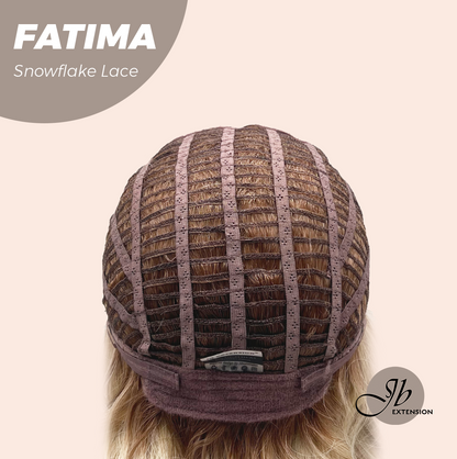 [PRE-ORDER] JBEXTENSION 12 Inches Blonde Curly Pre-Cut Side Part Snowflake Lace Frontlace Glueless Wig FATIMA SNOWFLAKE【BENDY EAR TABS】- M/L Alexwigs