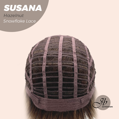 [PRE-ORDER] JBEXTENSION 9 Inches Hazelnut Pre-Cut Side Part Snowflake Lace Frontlace Glueless Wig SUSANA HAZELNUT【BENDY EAR TABS】 Alexwigs