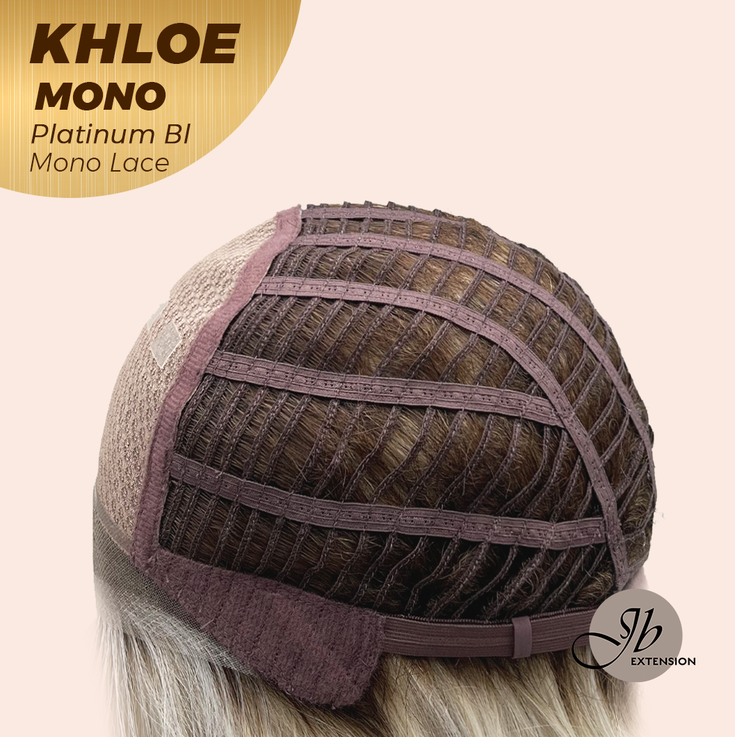 [PRE-ORDER] JBEXTENSION KHLOE MONO 6X5 Full Monofilament Hand Tied Top Wig 12 Inches Bob Cut Platinum Blonde Mono Lace Handmade Futura Fiber Wig With Anti-slip Silicone Strips Glueless Wig KHLOE MONO PLATINUM BLONDE【BENDY EAR TABS】 Alexwigs