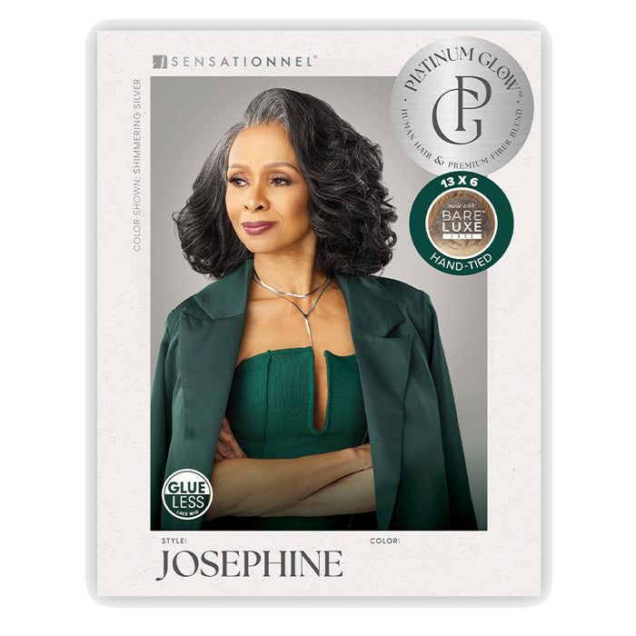 Bare Lace Platinum Glow Glueless Human Hair Blend 13x6 Hand-Made Lace Front Wig - JOSEPHINE - By Sensationnel