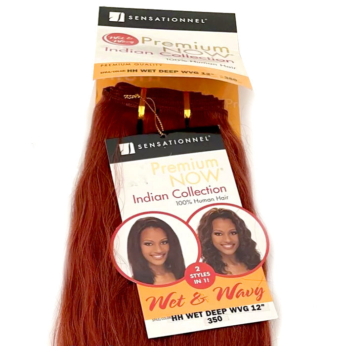 Sensationnel Premium Indian Collection 100% Human Hair Wet & Wavy Weave - WET DEEP WVG 12" Alexwigs