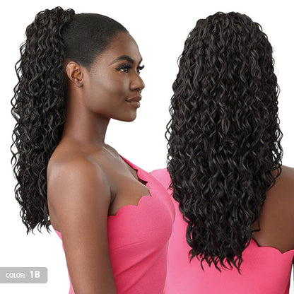Outre Pretty Quick Wet & Wavy Wrap Ponytail - DEEP WAVE 20" Alexwigs