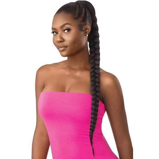 OUTRE PRETTY QUICK WRAP PONY - NATURAL BRAIDED PONYTAIL 32"/42" Alexwigs