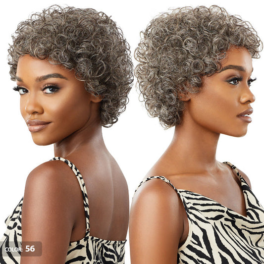 Outre 100% Human Hair Fab & Fly Gray Glamour Full Cap Wig VERONICA Alexwigs