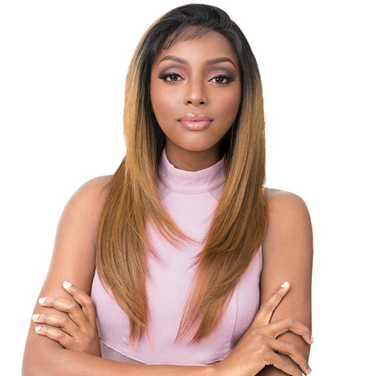 It's A Wig Vixen Y 100% Human Hair Premium Mix Y-Part Lace Wig - VIXEN Y YAKI STRAIGHT Alexwigs