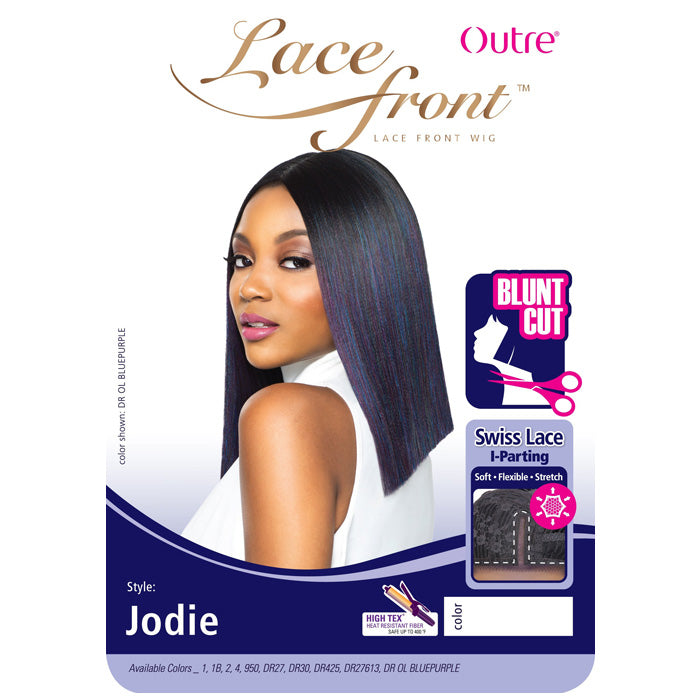 Outre Blunt Cut Swiss Lace Synthetic I-Parting Lace Front Wig JODIE Alexwigs