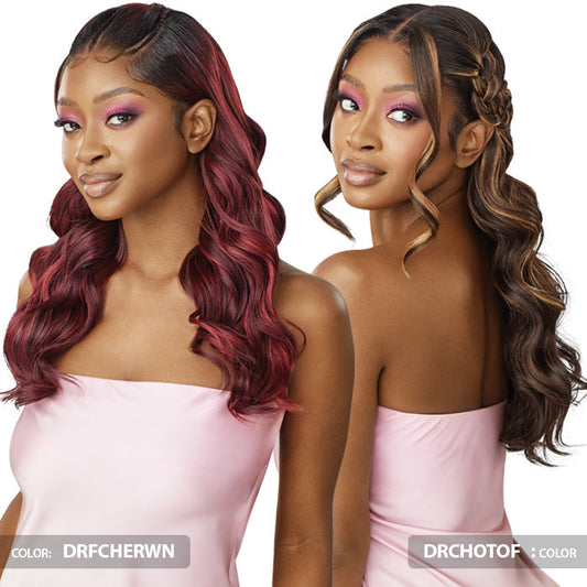 Outre Airtied Glueless Human Hair Blend 13x6 HD Lace Front Wig - HHB-NATURAL BODY WAVE 22" Alexwigs