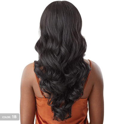Outre Glueless Human Hair Blend 5X5 HD Lace Closure Wig - HHB-BODY CURL 24 Alexwigs
